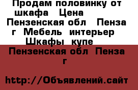 Продам половинку от шкафа › Цена ­ 2 500 - Пензенская обл., Пенза г. Мебель, интерьер » Шкафы, купе   . Пензенская обл.,Пенза г.